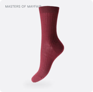 Women's Luxury Merino Home & Bed Socks - Burgundy