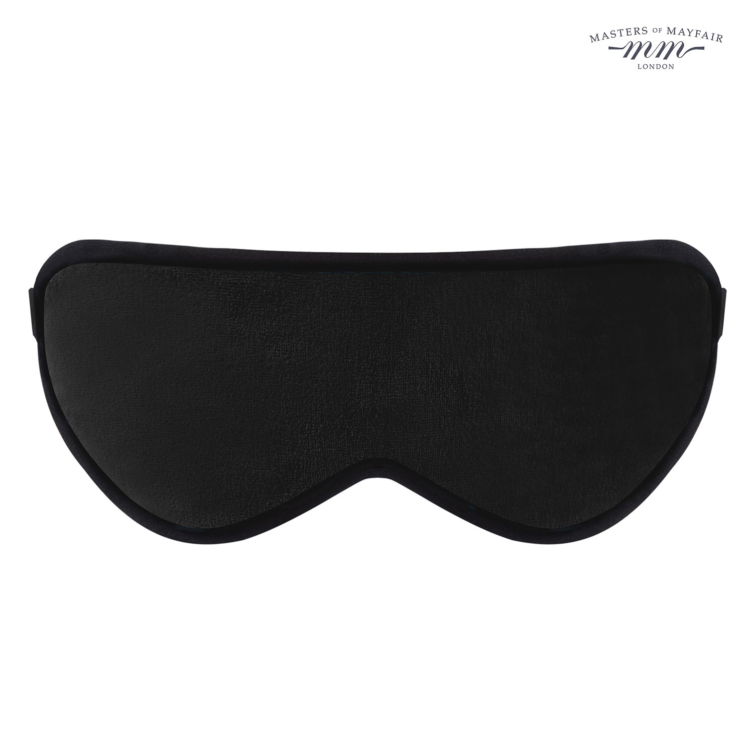 Luxury Black Sleep Face Mask Masters of Mayfair UK Front