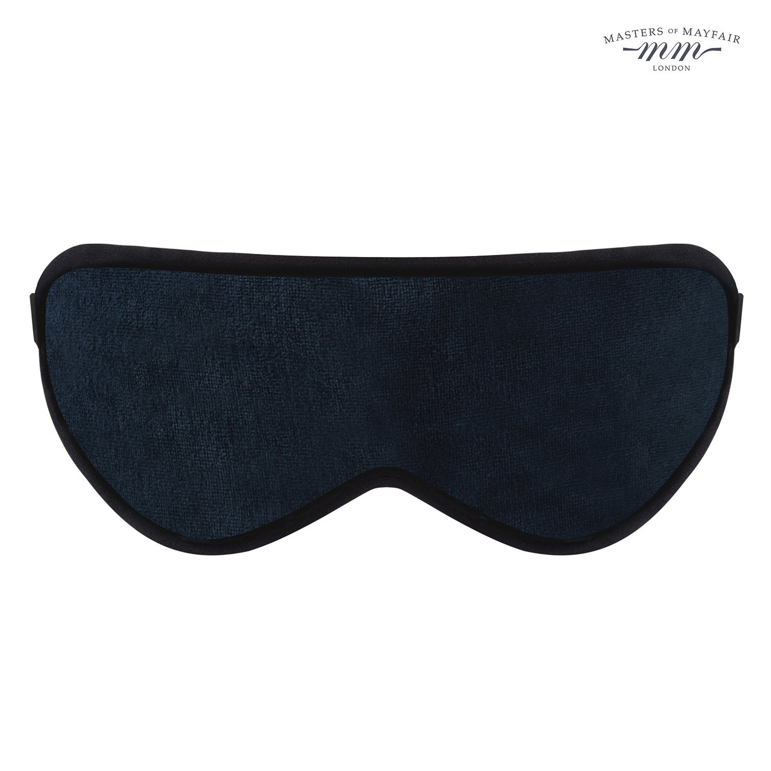 Luxury Sleep Face Mask Masters Of Mayfair UK Navy Blue Front