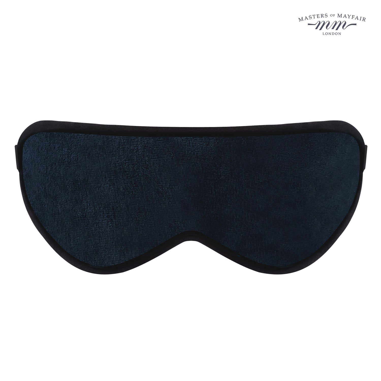 Lavender Infused Luxury Sleep Face Mask Masters Of Mayfair UK Navy Blue Front Unisex