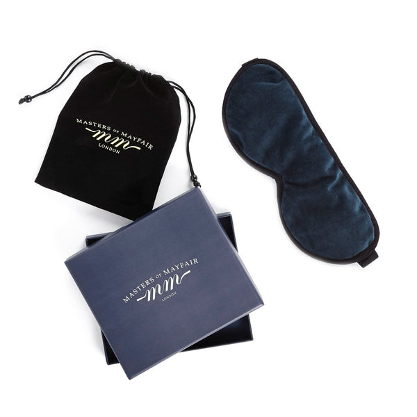Masters of Mayfair Luxury Sleep Mask Gift Set Navy Blue