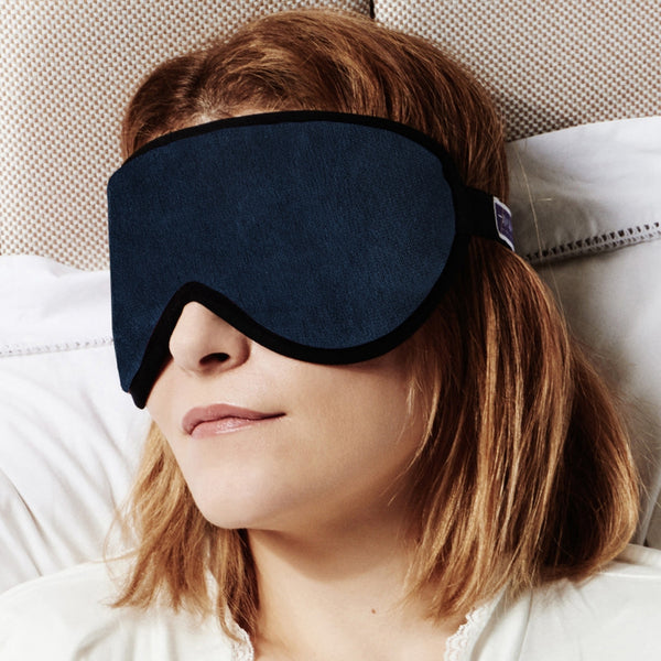ladies navy blue sleep mask