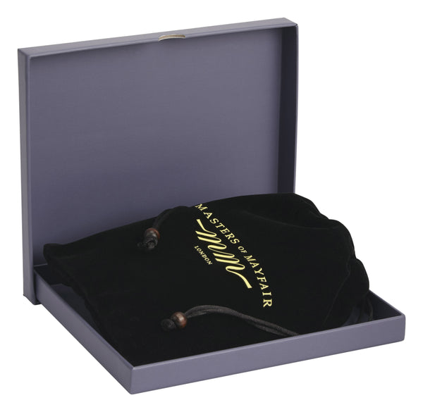 Luxury Sleep Face Mask Masters Of Mayfair UK Navy Blue Presentation Gift Box