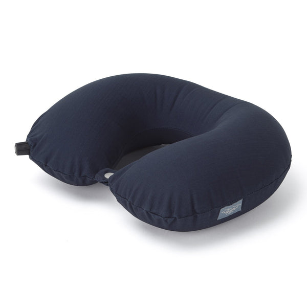 Best Luxury Travel Pillow Navy Inflatable Cotton UK Masters of Mayfair