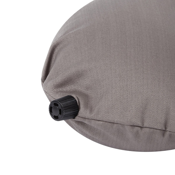 Luxury Travel Pillow in Taupe