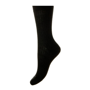 Women's Luxury Merino Home Socks In Black